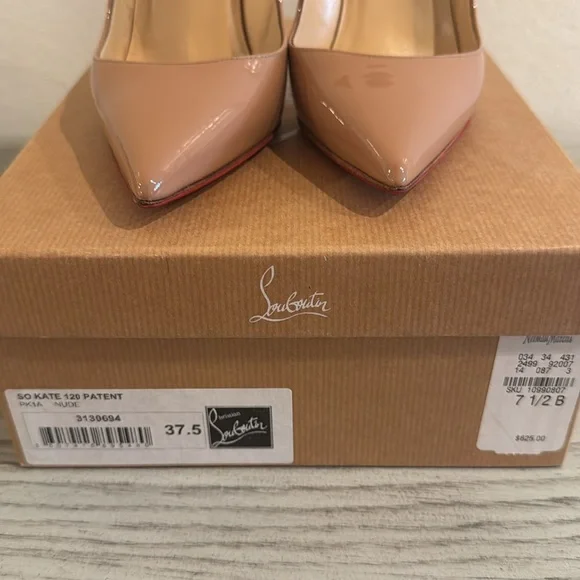 Christian Louboutin So Kate 120 Patent Nude: size 37.5 - Picture 9 of 11
